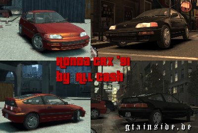 GTA IV Spor ve Modifiyeli Arabalar Havalı:)  Honda crx 91 allcash